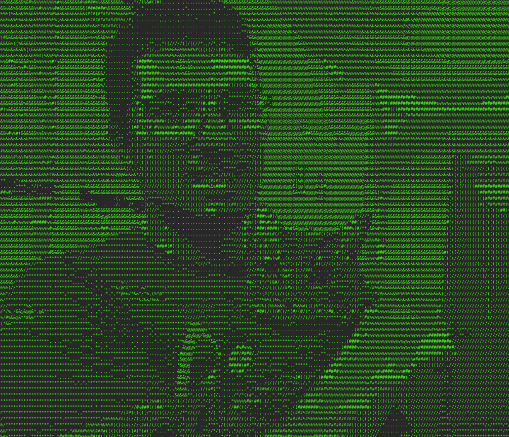 A picture of me in ASCII